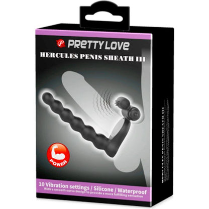 Anneau D'érection Double Pénétration - Pretty Love - Hercules Penis Sheat III Pretty Love Sensations plus