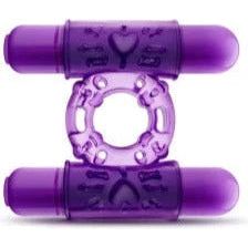 Anneau D'érection Vibrant - Double Play - Play With Me Dual Vibrating Cock Ring Blush Novelties Sensations plus