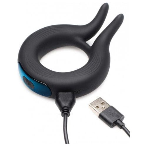 Anneau D'érection Vibrant - Trinity Vibes - 10X Cock Viper Dual Stim Silicone Cock Ring Trinity Vibe Sensations plus