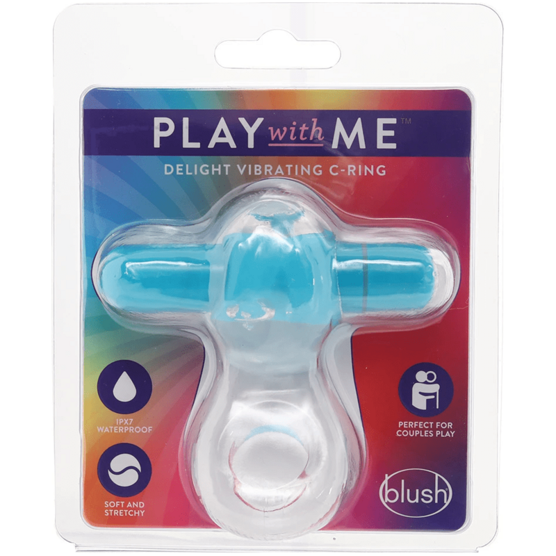 Anneau D'érection Vibrant - Blush - Delight Vibrating C-Ring Blush Novelties Sensations plus