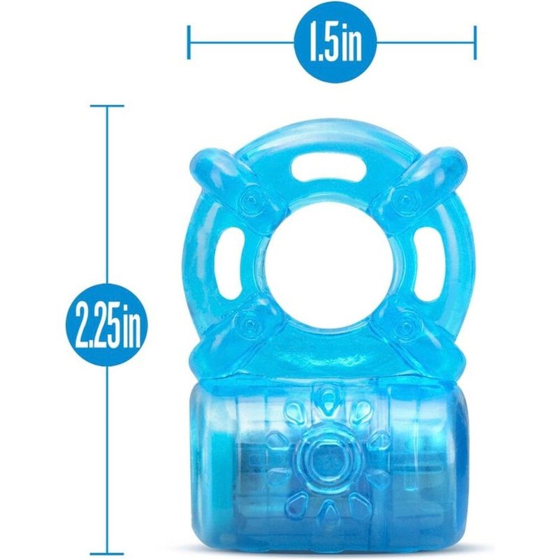 Anneau D'érection Vibrant  - Stay Hard - Rechargeable 5 Function Blush Novelties Sensations plus