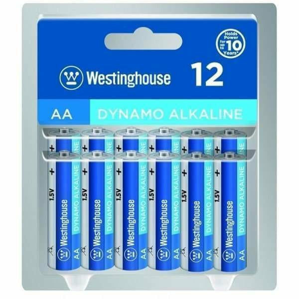 Piles - Westinghouse - AA Alcaline 1.5V - Paquet de 12 Westinghouse Dynamo Sensations plus