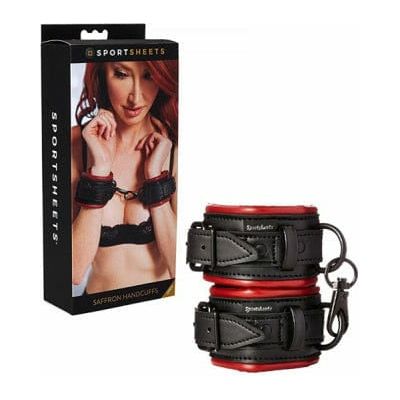 Menottes - Sportsheets - Menottes Saffron Handcuffs Sportsheets Sensations plus
