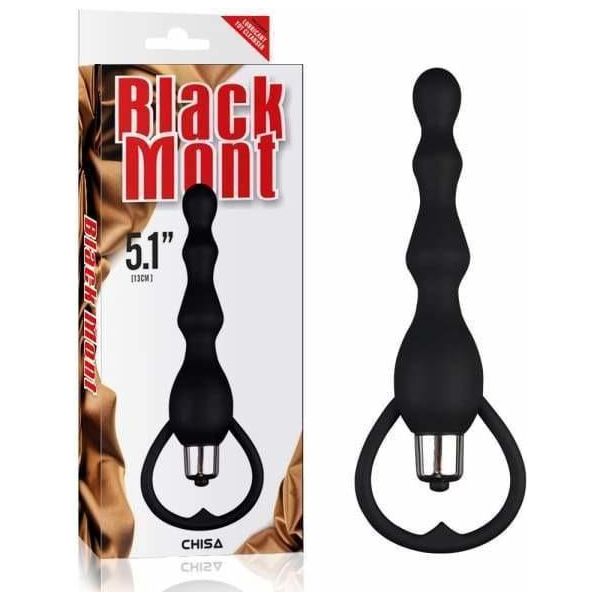Boules Anales Vibrantes - Black Mont - Tail Power Beads Black Mont Sensations plus