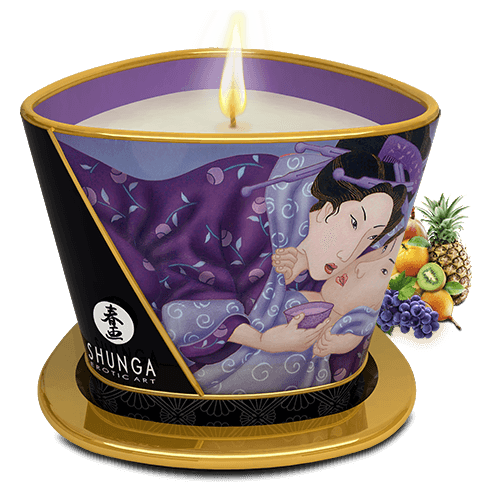 Chandelle de Massage - Shunga - Faite d’huiles 100% naturelles Shunga Sensations plus