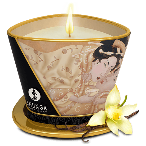 Chandelle de Massage - Shunga - Faite d’huiles 100% naturelles Shunga Sensations plus