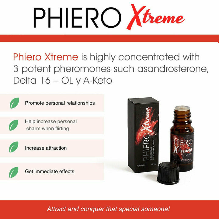 Parfum aux phéromones - Phiero Xtreme - Concentré 10 ml 500 Cosmetics Sensations plus