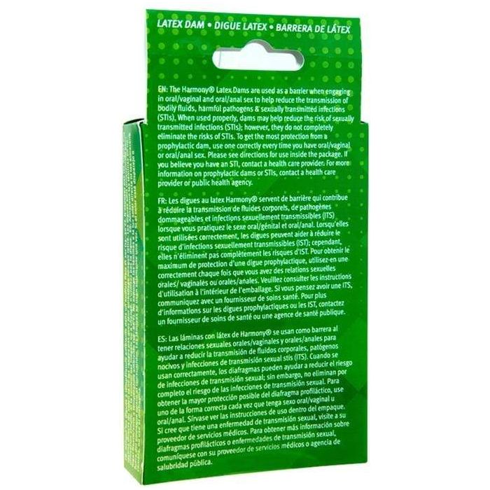 Condom Buccale - Harmony - Latex Dam Harmony Sensations plus