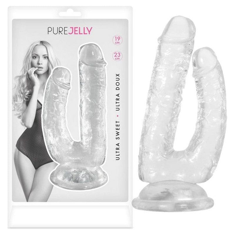 Dildo Double - Pure Jelly - Double 19cm/23cm Pure Jelly Sensations plus