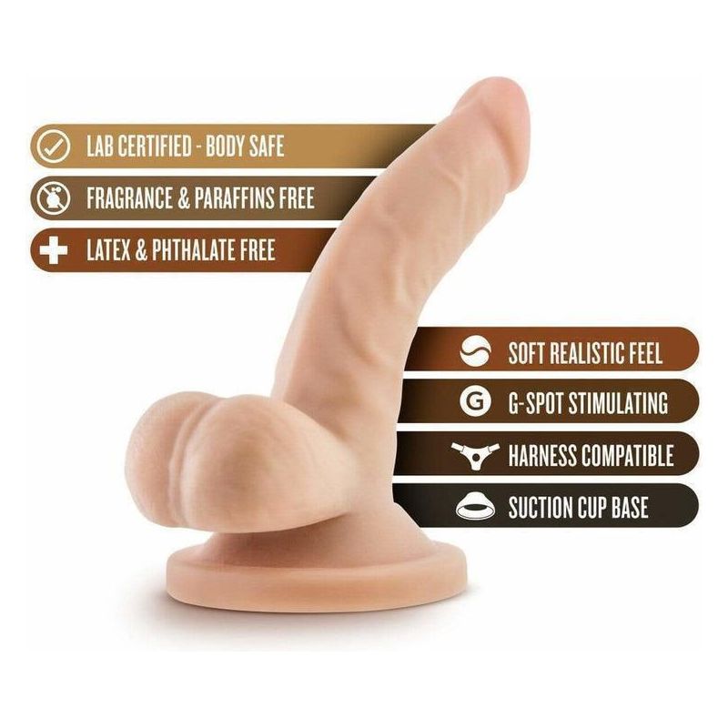 Dildo - Dr.Skin - 4'' Mini Cock Beige Blush Novelties Sensations plus