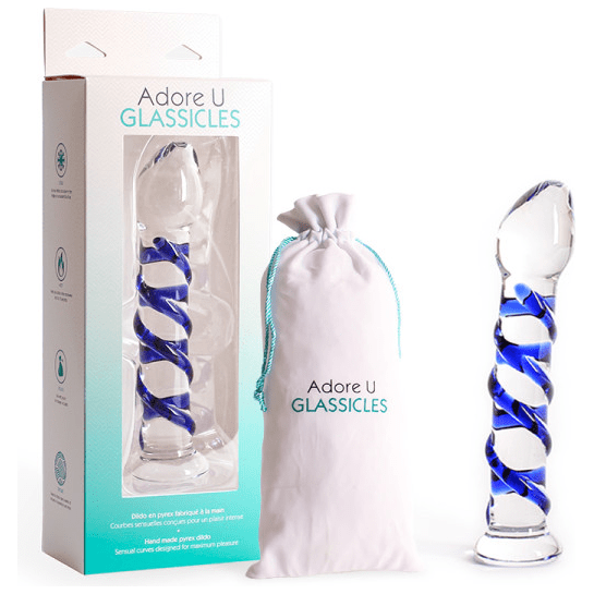 Dildo en Pyrex - Adore U Glassicles - Huit Adore U Sensations plus