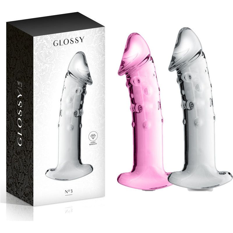 Dildo en Pyrex - Glossy Toys - Trois Glossy Toys Sensations plus