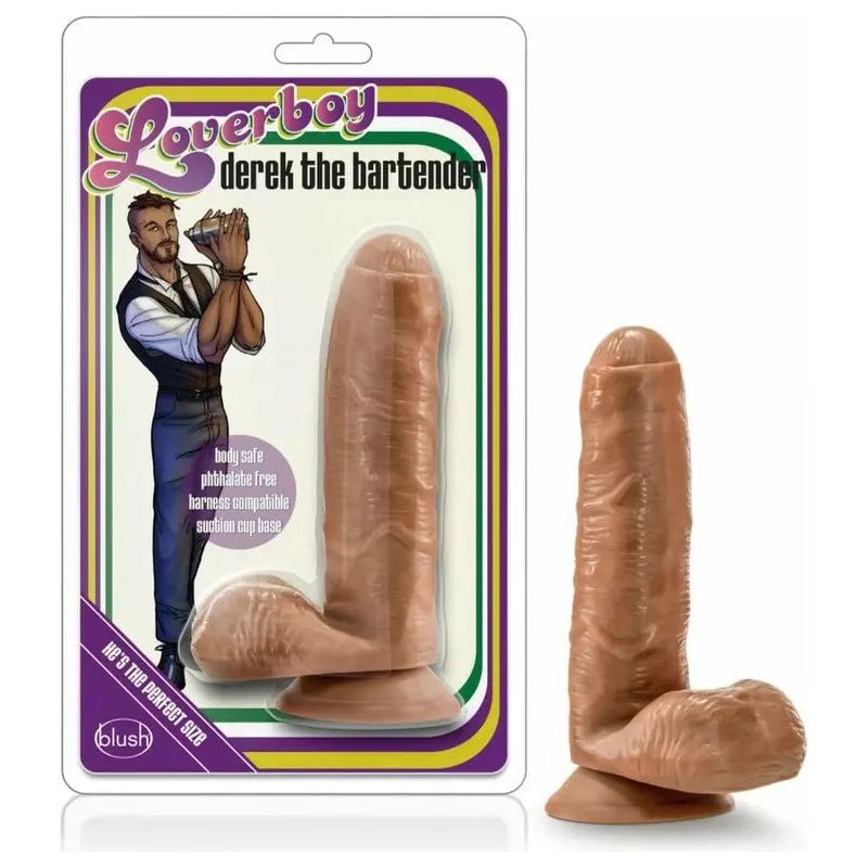 Dildo - Loverboy - Derek The Bartender Tan Loverboy Sensations plus