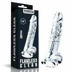 Dildo - Flawless Clear - 7.5 pouces Flawless Clear Sensations plus