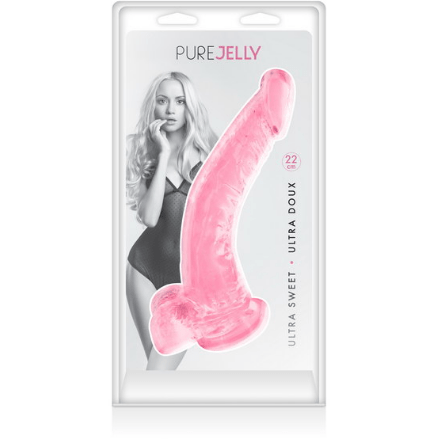 Dildo - Pure Jelly - XL Courbé 22cm Pure Jelly Sensations plus