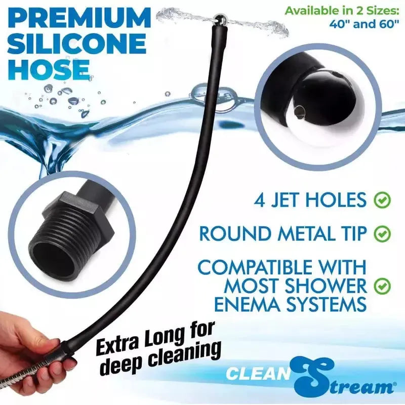Douche Anal - Clean&Stream - Premium Silicone Hose 1M CleanStream Sensations plus