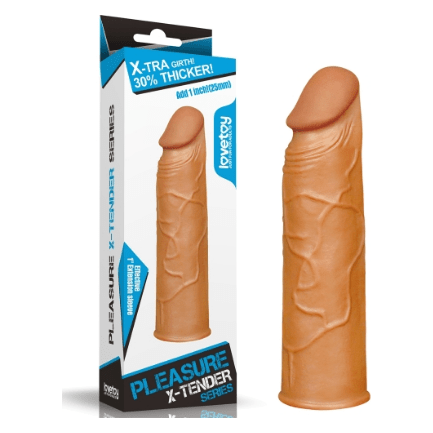 Extension - Pleasure X-Tender - +1 pouce Foncé Pleasure X-tender Sensations plus