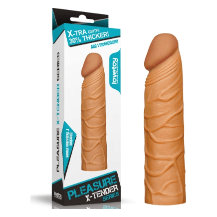 Extension - Pleasure X-Tender - +1 pouce Foncé Pleasure X-tender Sensations plus