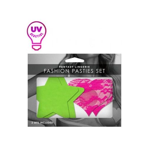 Lingerie Fantasy - Glow - Ensemble de cache-mamelons 101 Fantasy Lingerie Sensations plus