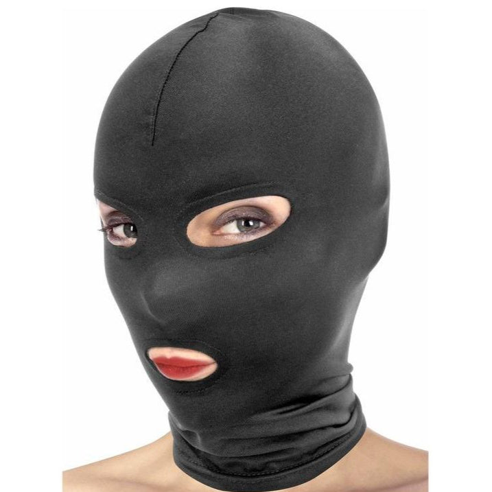 Masque BDSM - Fetish Tentation - Cagoule Open Mouth And Eyes Hood FetishTentation Sensations plus