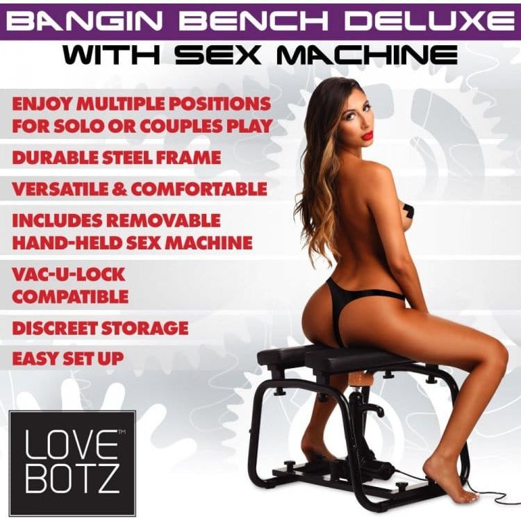 Fetish - Lovebotz - Deluxe Bangin' Bench with Sex Machine LoveBotz Sensations plus