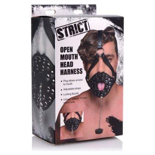 Fetish - Strict - Open Mouth Head Harness STRICT Sensations plus