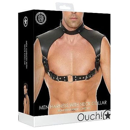 Harnais - Ouch! - Men Harness with Neck Collar - One Size Ouch! Sensations plus