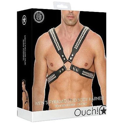 Harnais - Ouch! - Men's Pyramid Stud Body Harness - One Size Ouch! Sensations plus