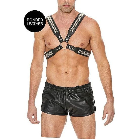Harnais - Ouch! - Men's Pyramid Stud Body Harness - One Size Ouch! Sensations plus