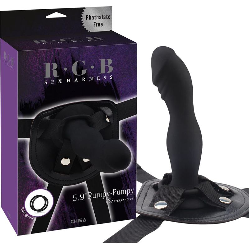 Harnais - R.G.B - 5.9'' Rumpy-pumpy Strap-On R.G.B Sensations plus