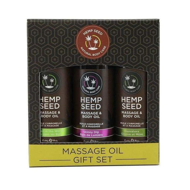 Huile de Massage - Hemp Seed - Ensemble de 3 - Earthly Body Earthly Body Sensations plus