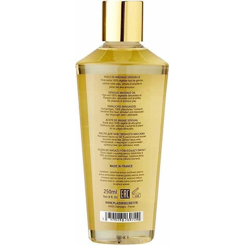 Huile de Massage Sèche - Plaisir Secret Paris - 250ml Plaisir Secret Sensations plus