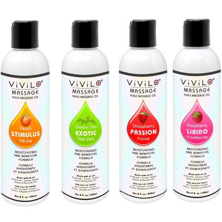 Huile de Massage - Vivilo - 8oz / 250 ml Vivilo Sensations plus