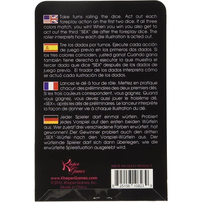 Dés Érotiques - Kheper Games - Lucky Sex Dice Kheper Games Sensations plus