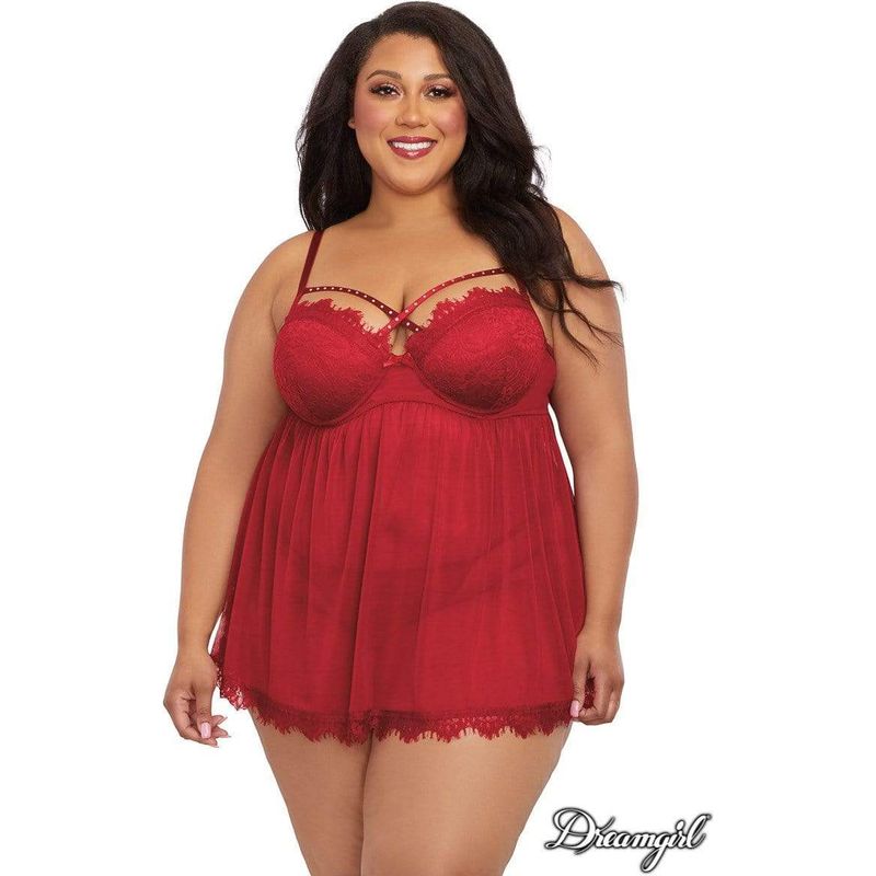 Lingerie Dreamgirl - Babydoll 12378 Dreamgirl Sensations plus
