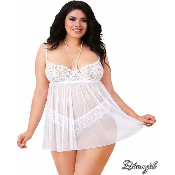 Lingerie Dreamgirl - Babydoll avec Perles 11847 Dreamgirl Sensations plus