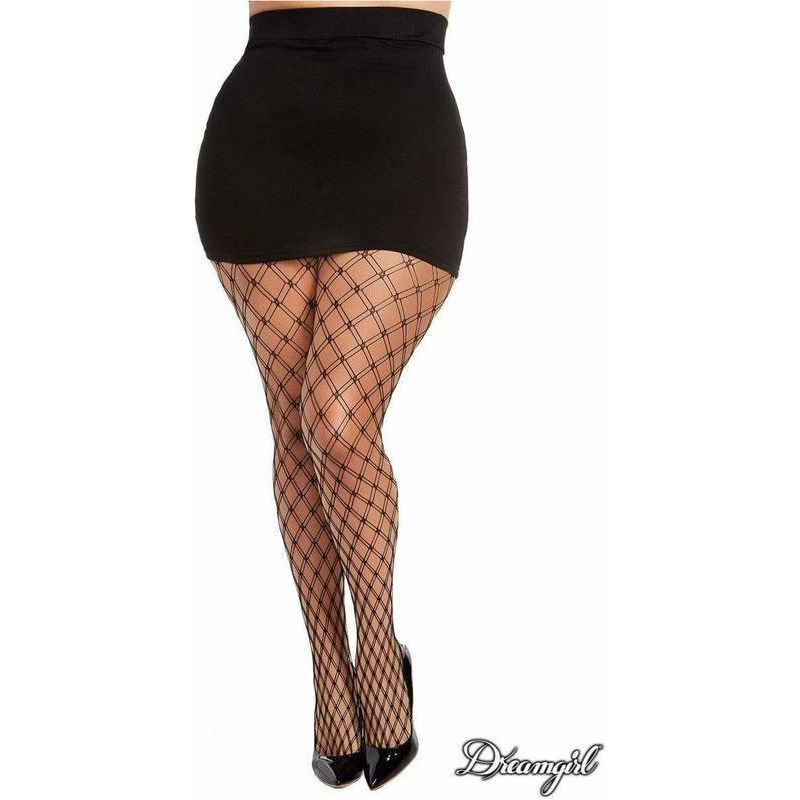 Lingerie Dreamgirl - Bas collant 0369 Dreamgirl Sensations plus