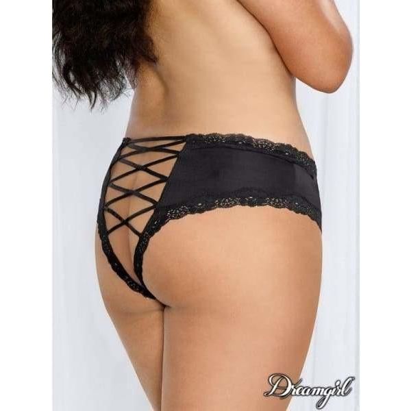 Lingerie Dreamgirl - Sous-vêtement avec Élastiques Entrecroisées 1434 Dreamgirl Sensations plus