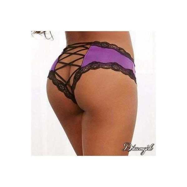 Lingerie Dreamgirl - Sous-vêtement avec Élastiques Entrecroisées 1434 Dreamgirl Sensations plus