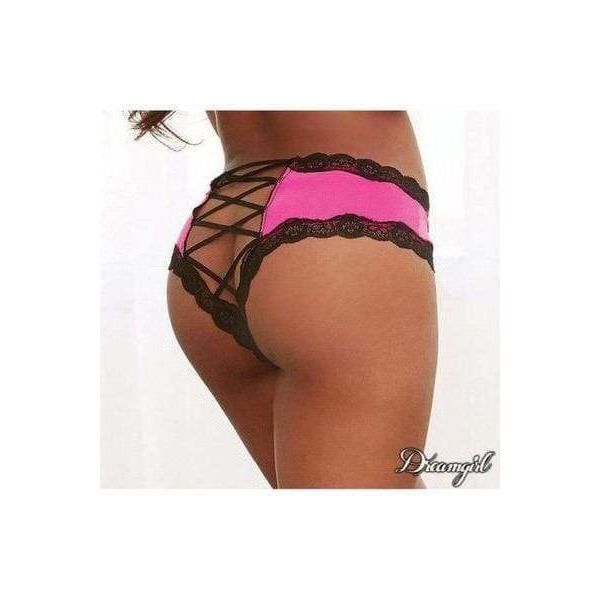 Lingerie Dreamgirl - Sous-vêtement avec Élastiques Entrecroisées 1434 Dreamgirl Sensations plus