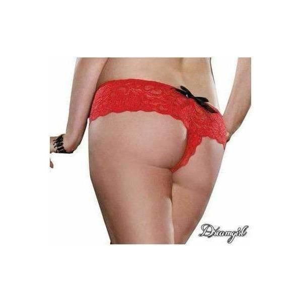 Lingerie Dreamgirl - Sous-vêtement en Dentelle avec Ouverture 7177 Dreamgirl Sensations plus