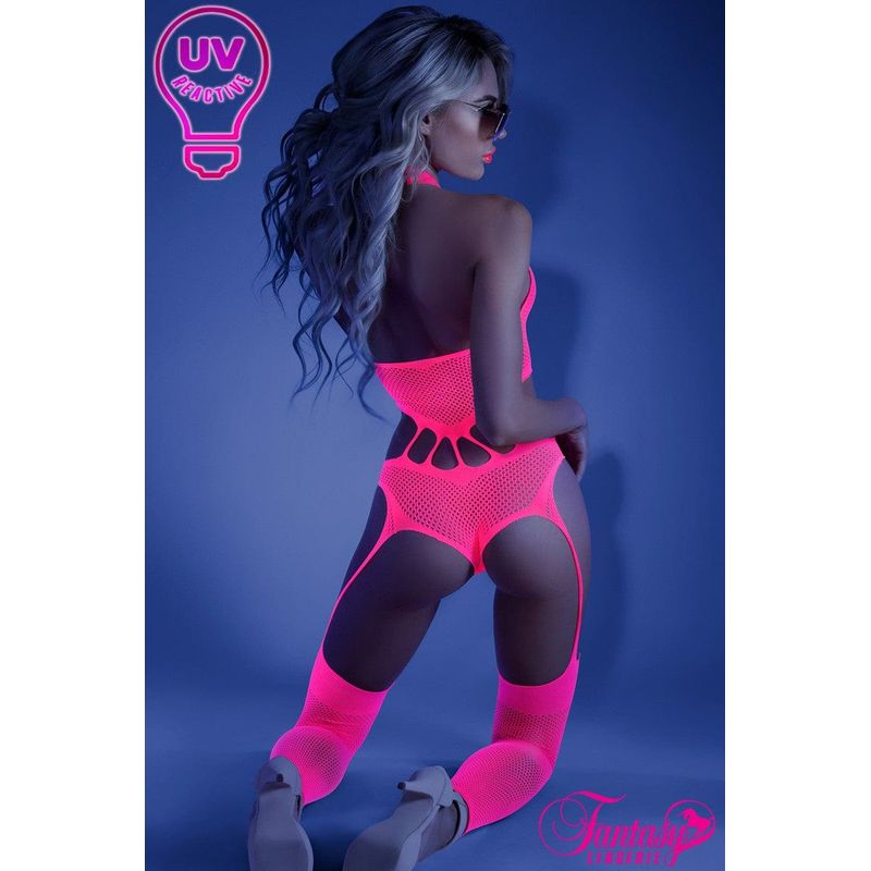 Lingerie Fantasy - Glow - Teddy avec bas  2111 Fantasy Lingerie Sensations plus