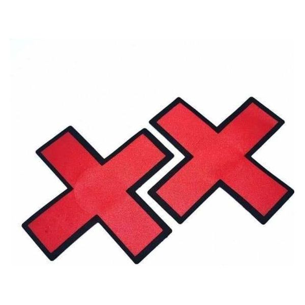 Lingerie Music Legs - Cache-mamelons en croix Music Legs Sensations plus