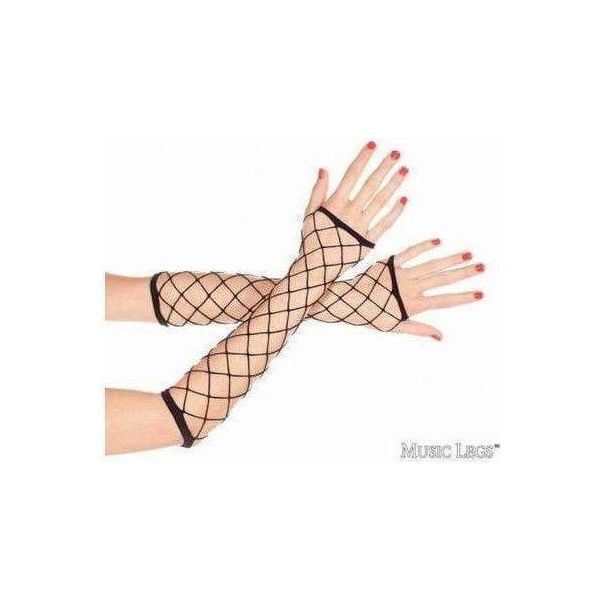 Lingerie Music Legs - Gants avec Large Fishnet 410 Music Legs Sensations plus