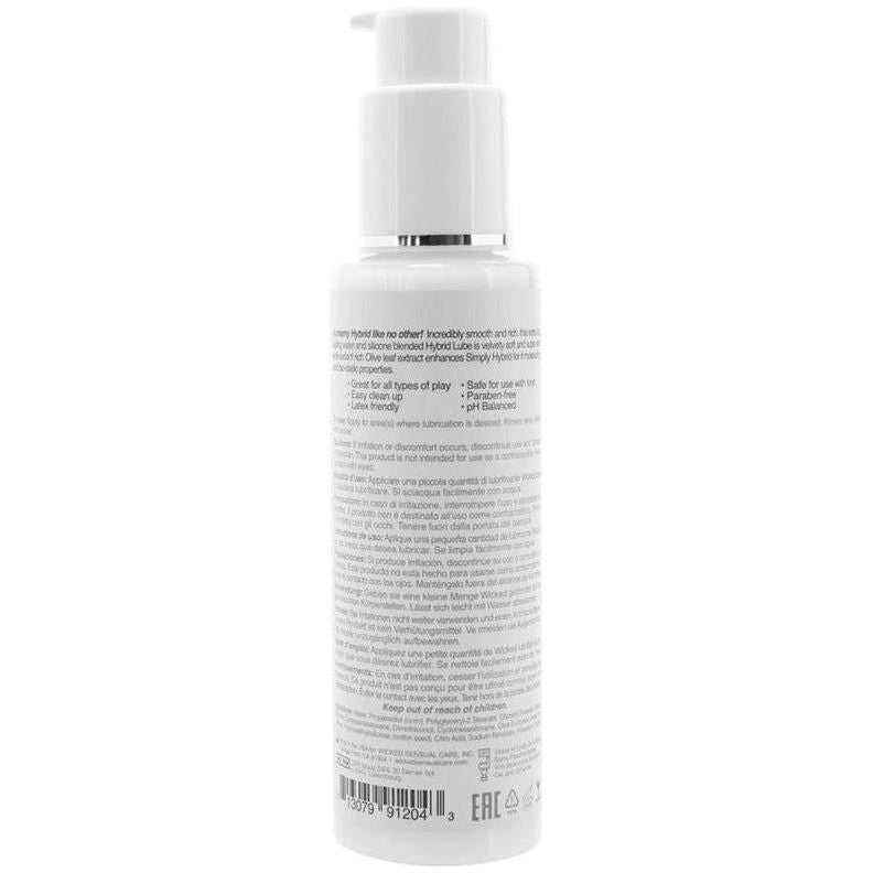 Lubrifiant Hybride - Wicked - Simply Hybrid Wicked Sensual Care Sensations plus