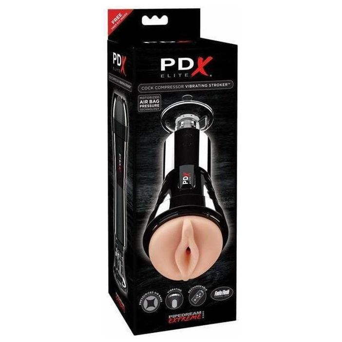 Masturbateur - PDX Elite - Cock Compressor Vibrating Stroker Pipedream Sensations plus