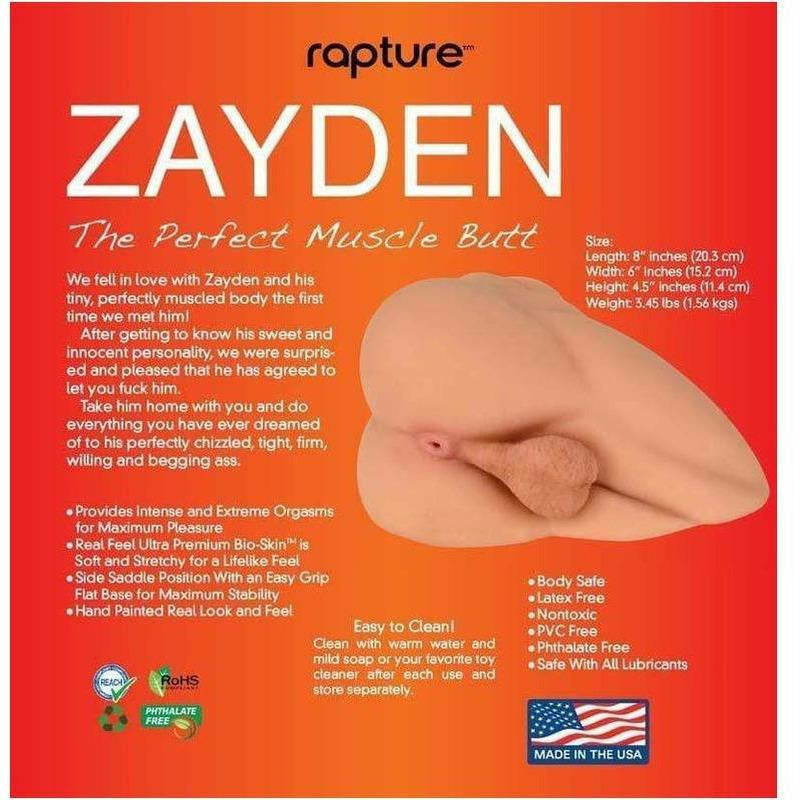 Masturbateur - Rapture - Zayden Side Saddle Muscle Butt Rapture Novelties Sensations plus