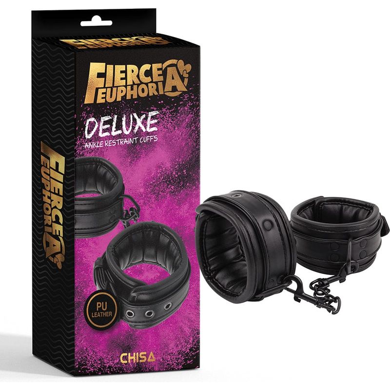 Menottes - Fierce Euphoria - Deluxe Ankle Restraint Cuffs - Chevilles Fierce Euphoria Sensations plus