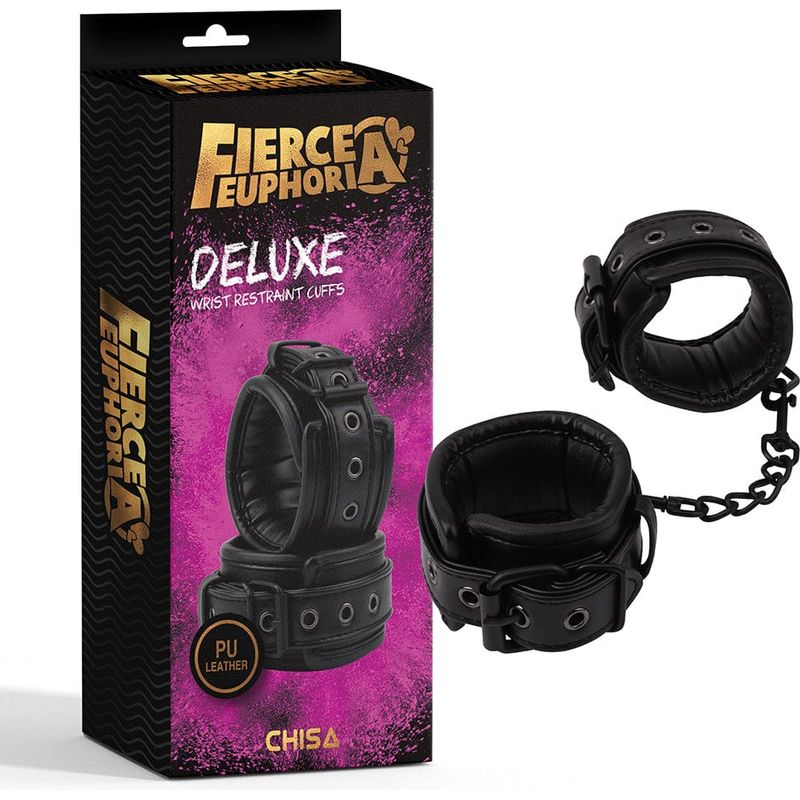 Menottes - Fierce Euphoria - Deluxe Wrist Restraint Cuffs - Poignets Fierce Euphoria Sensations plus