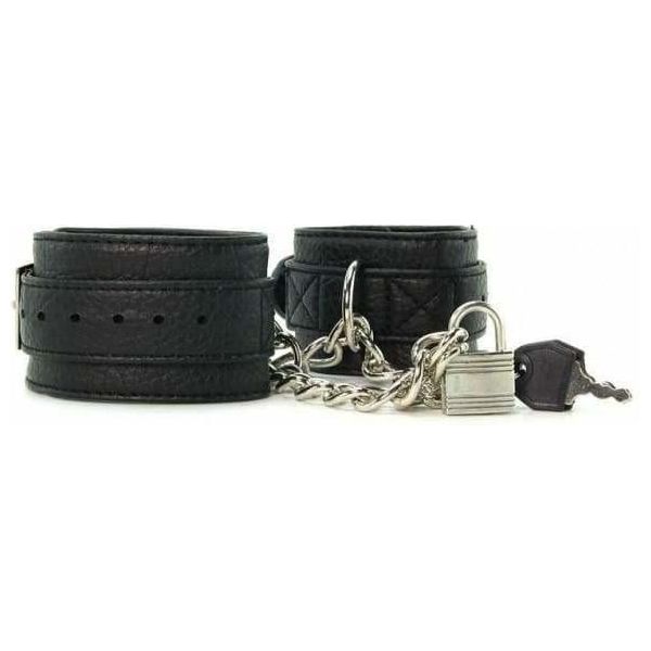 Menottes - Lux Fetish - Unisex Leatherette Cuffs Lux Fetish Sensations plus